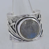 925 Sterling Silver Larimar Rings