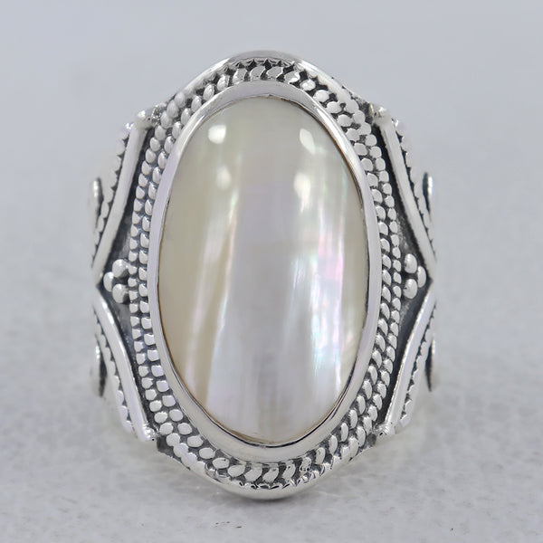 Osmina Mabe Pearl Silver Rings