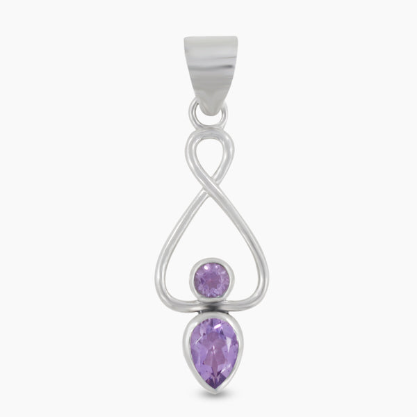 925 Sterling Silver Amethyst Pendants