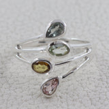 Natural Peridot Silver Rings