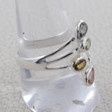 Natural Peridot Silver Rings