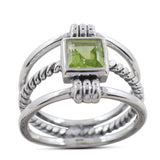925 Sterling Silver Blue Topaz Ring