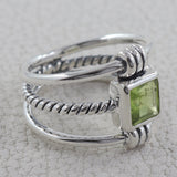 925 Sterling Silver Blue Topaz Ring