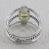 925 Sterling Silver Blue Topaz Ring