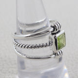 925 Sterling Silver Blue Topaz Ring