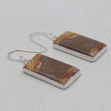 Wagul Jasper Silver Earrings