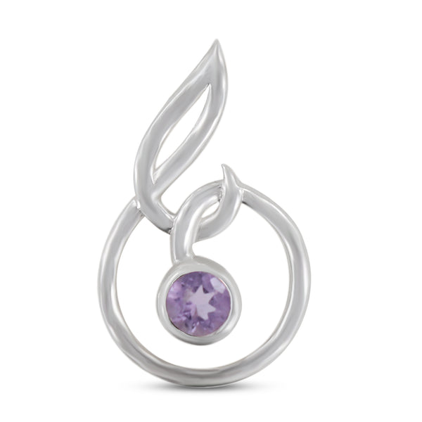925 Sterling Silver Garnet Pendant