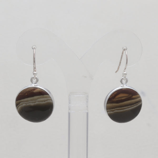 Polychrome Jasper Silver Earrings