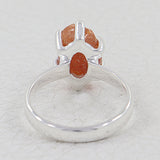 Raw Iolite Silver Ring