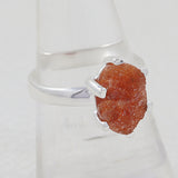 Raw Iolite Silver Ring