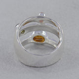 Rainbow Moonstone Silver Ring