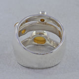 Rainbow Moonstone Silver Ring