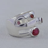 Rainbow Moonstone Silver Ring