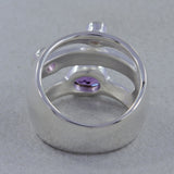 Rainbow Moonstone Silver Ring