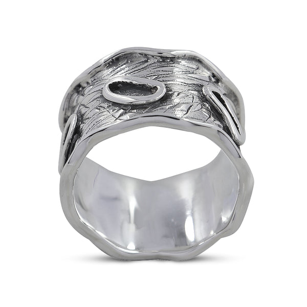 925 Sterling Silver Wide Band Ring