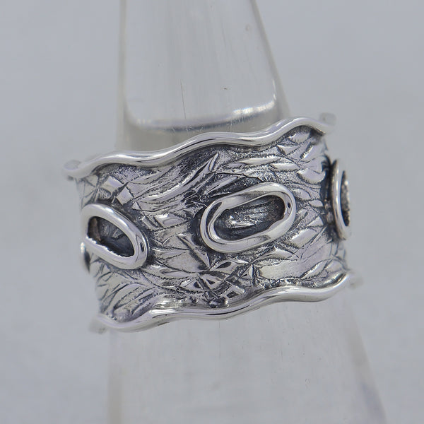 925 Sterling Silver Wide Band Ring