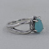 925 Sterling Silver Larimar Ring