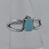 925 Sterling Silver Larimar Ring
