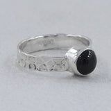 925 Sterling Silver Black Star Ring