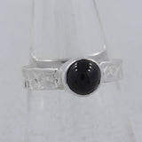 925 Sterling Silver Black Star Ring