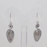 Thulite Silver Earrings