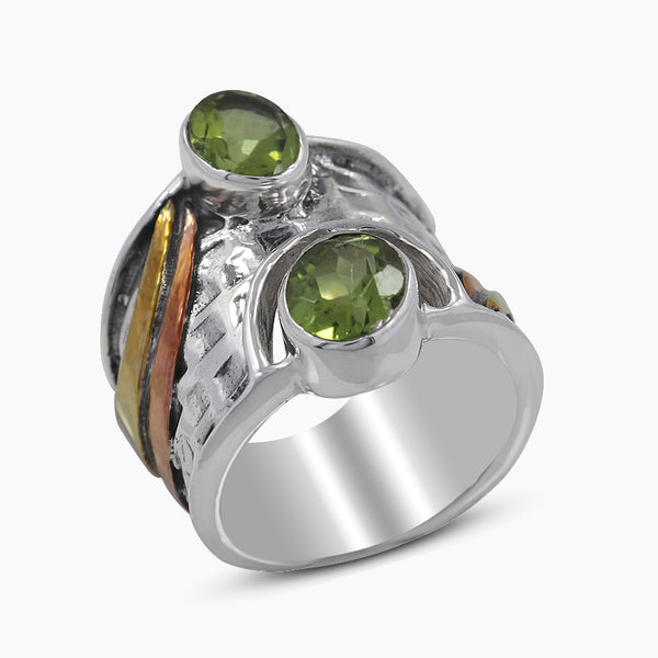 925 Sterling Silver Peridot Rings