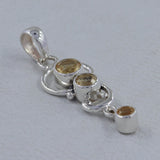 925 Sterling Silver Blue Topaz Pendants