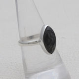 Psilomelane Silver Rings