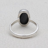 Psilomelane Silver Rings