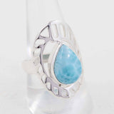 Natural Rainbow Moonstone Silver Rings