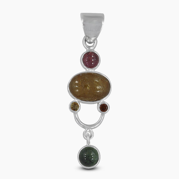 Multi Tourmaline Gemstone Pendants