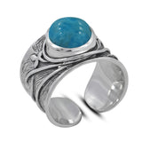925 Sterling Silver Larimar Rings