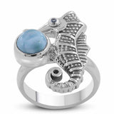 Rainbow Moonstone Silver Rings