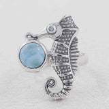 Rainbow Moonstone Silver Rings