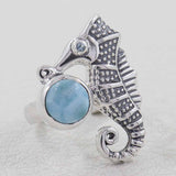 Rainbow Moonstone Silver Rings