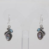 Abalone Shell Silver Earrings