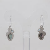 Abalone Shell Silver Earrings