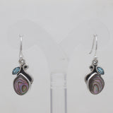 Abalone Shell Silver Earrings