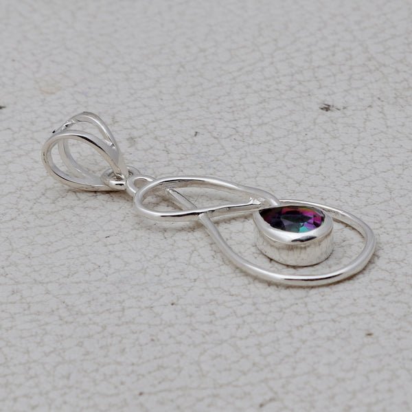 925 Sterling Silver Mystic Quartz Pendants