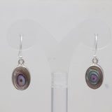 925 Sterling Silver Abalone Shell Earrings