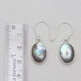 925 Sterling Silver Abalone Shell Earrings