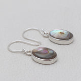 925 Sterling Silver Abalone Shell Earrings