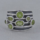 925 Sterling Silver Blue Topaz Rings