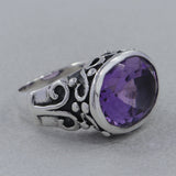 925 Sterling Silver Amethyst Ring