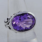 925 Sterling Silver Amethyst Ring
