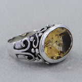 925 Sterling Silver Amethyst Ring