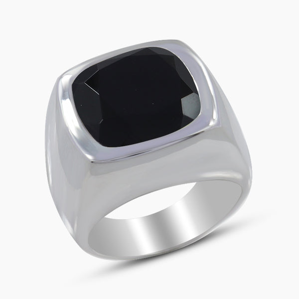 925 Silver Black Onyx Men's Rings