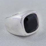 925 Silver Black Onyx Men's Ring