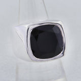 925 Silver Black Onyx Men's Ring
