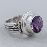 925 Sterling Silver Amethyst Ring